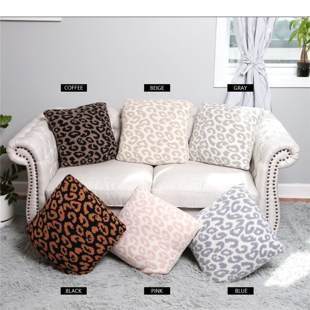 P/S Leopard Print Cushion Cover! Luxury Soft Couch Pillow Cover··Cozy·ComfyLuxe